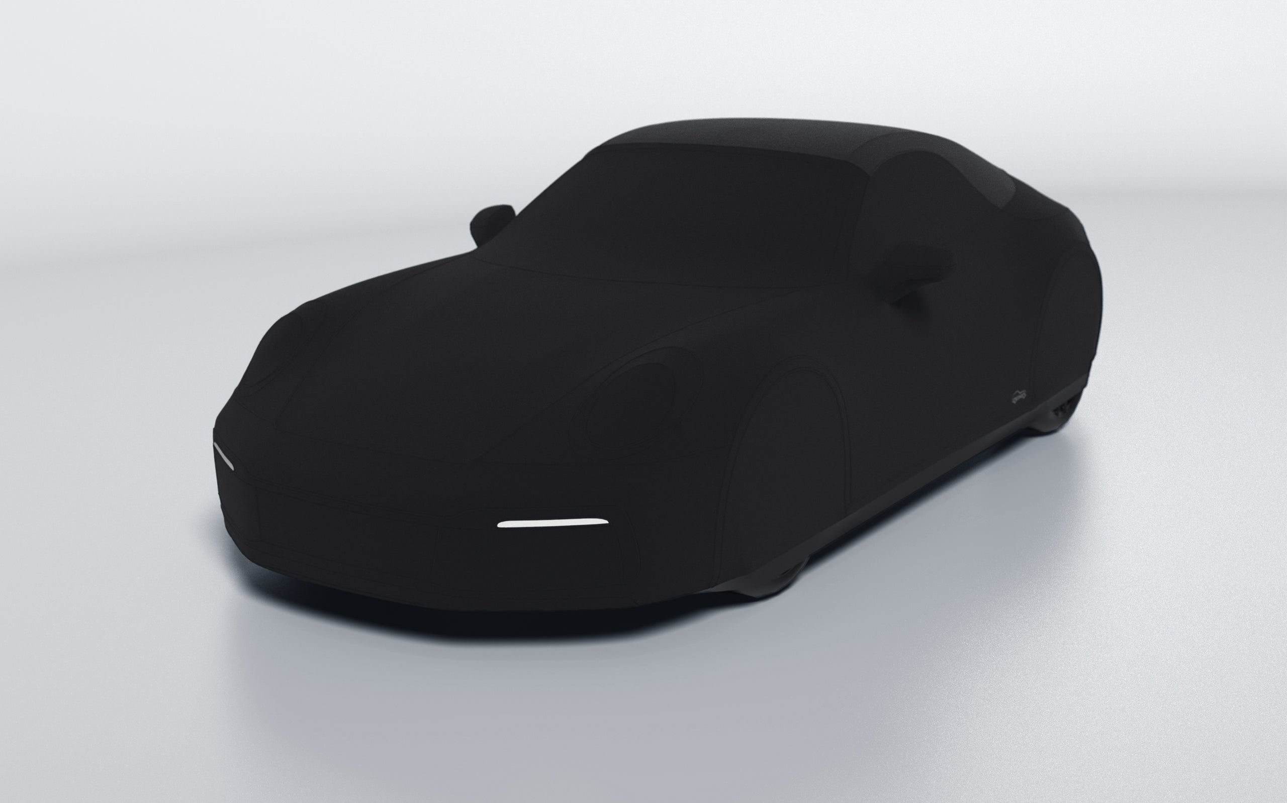 Goodwool tailor-made car cover for Porsche 911 (992.1) Carrera Cabrio — Black 890