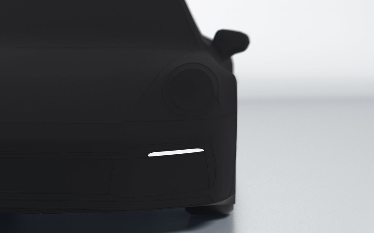 Goodwool tailor-made car cover for Porsche 911 (992.1) Carrera Cabrio — Black 890