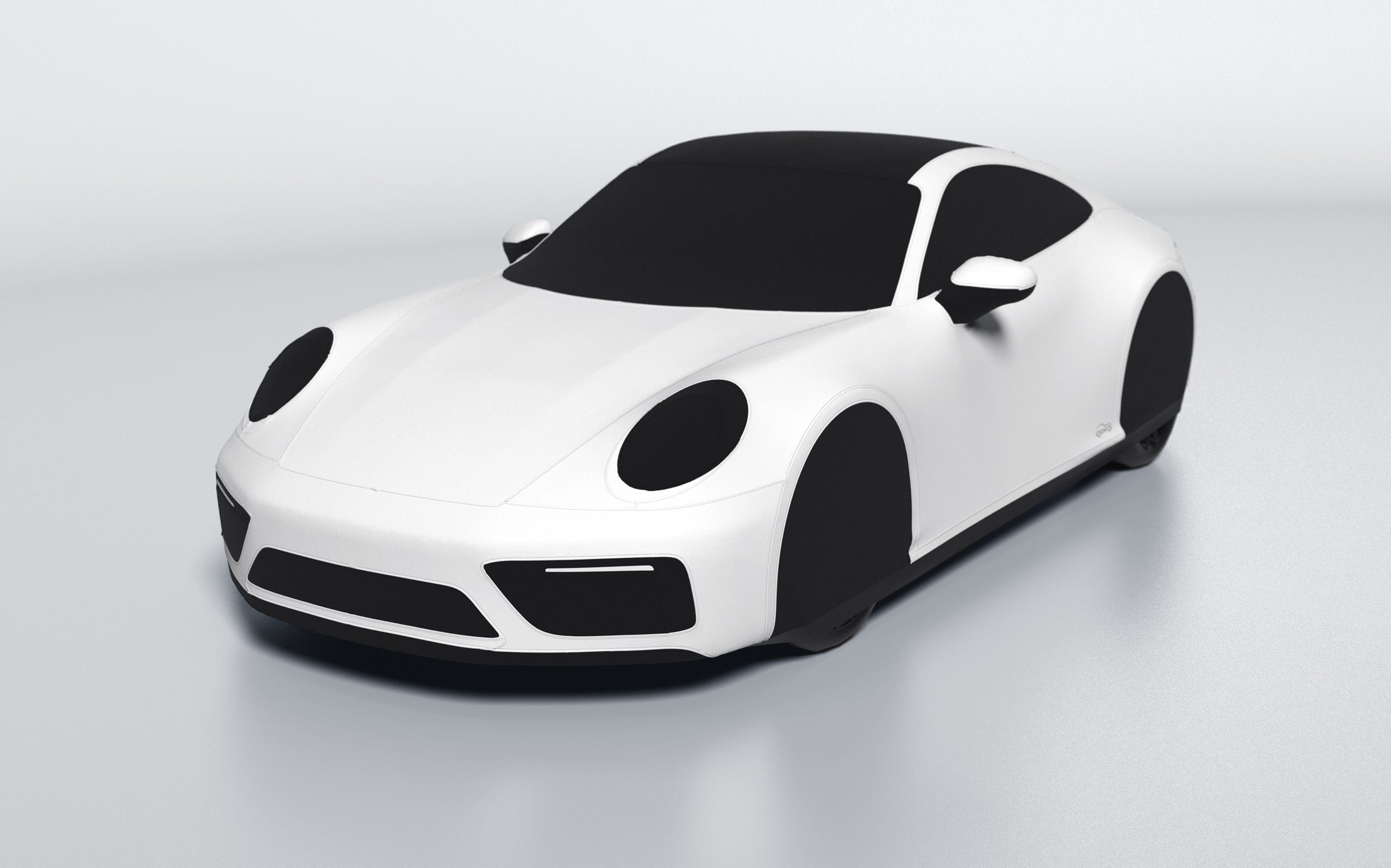 Goodwool tailor-made car cover for Porsche 911 (992.1) Carrera GTS — White 010