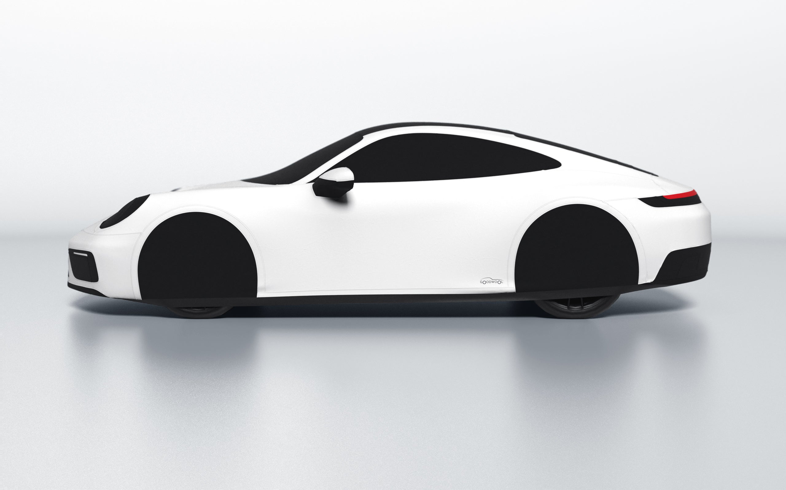 Goodwool tailor-made car cover for Porsche 911 (992.1) Carrera GTS — White 010