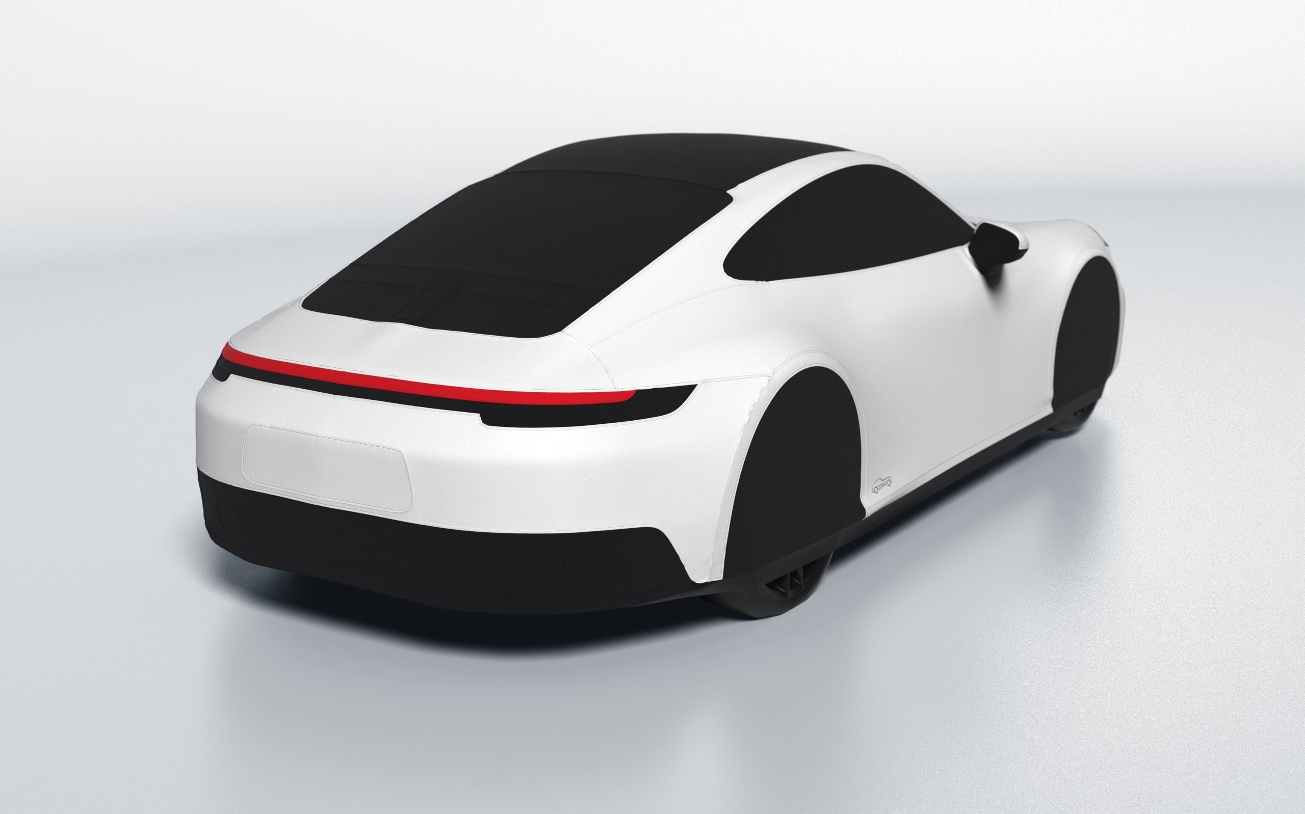 Goodwool tailor-made car cover for Porsche 911 (992.1) Carrera GTS — White 010