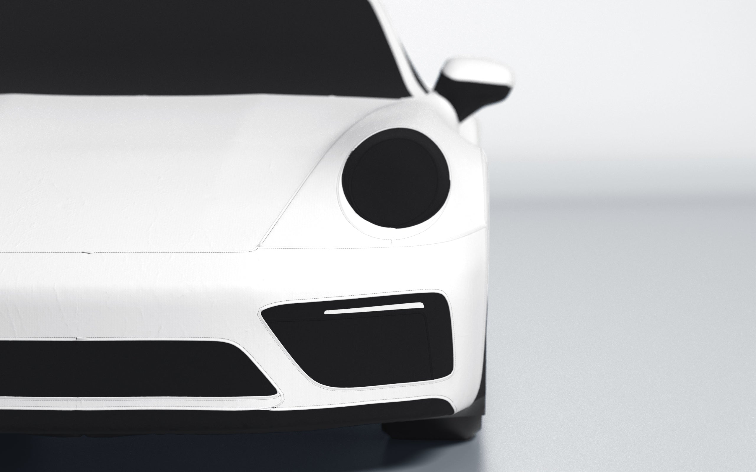 Goodwool tailor-made car cover for Porsche 911 (992.1) Carrera GTS — White 010