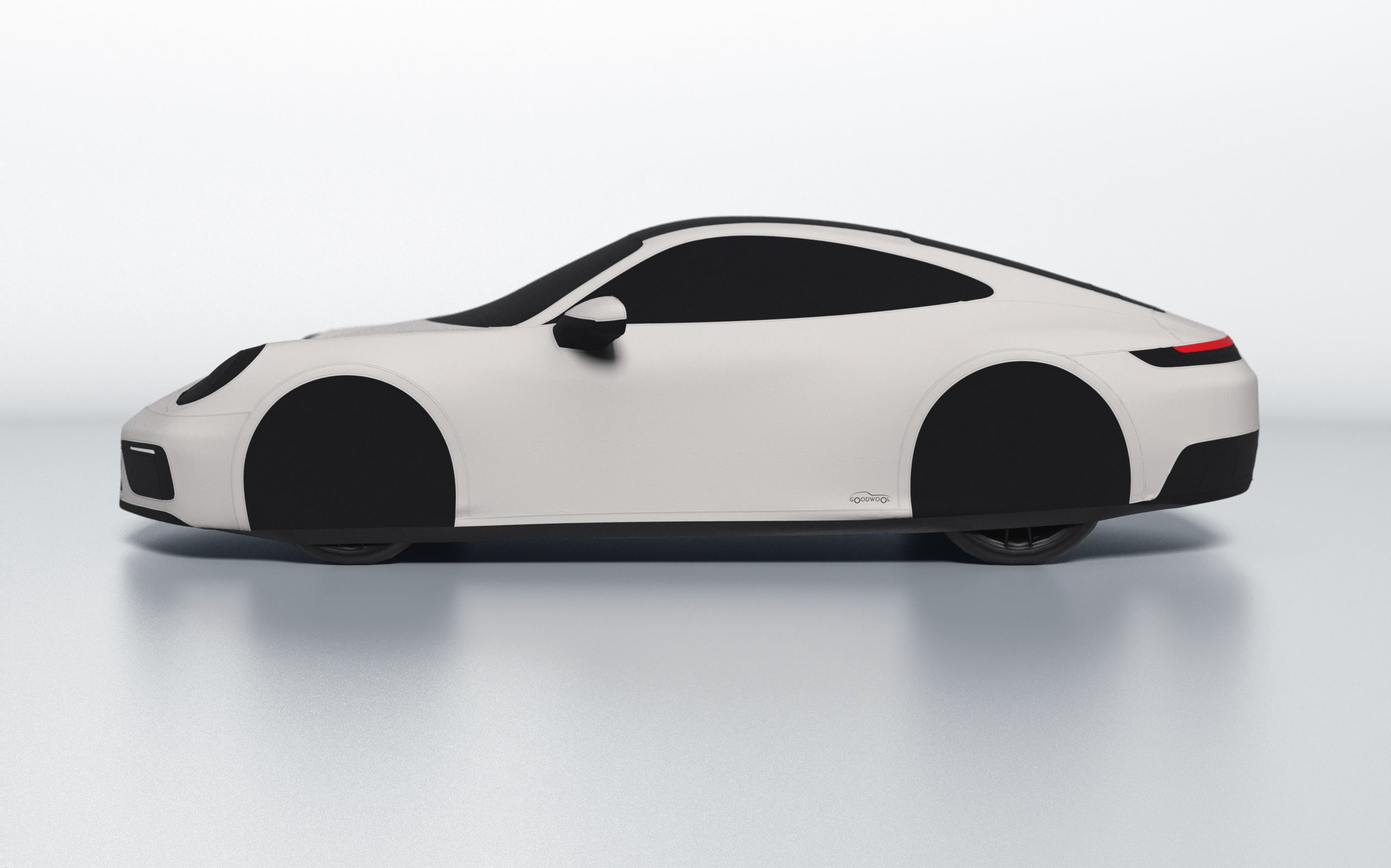 Goodwool tailor-made car cover for Porsche 911 (992.1) Carrera GTS — White 030