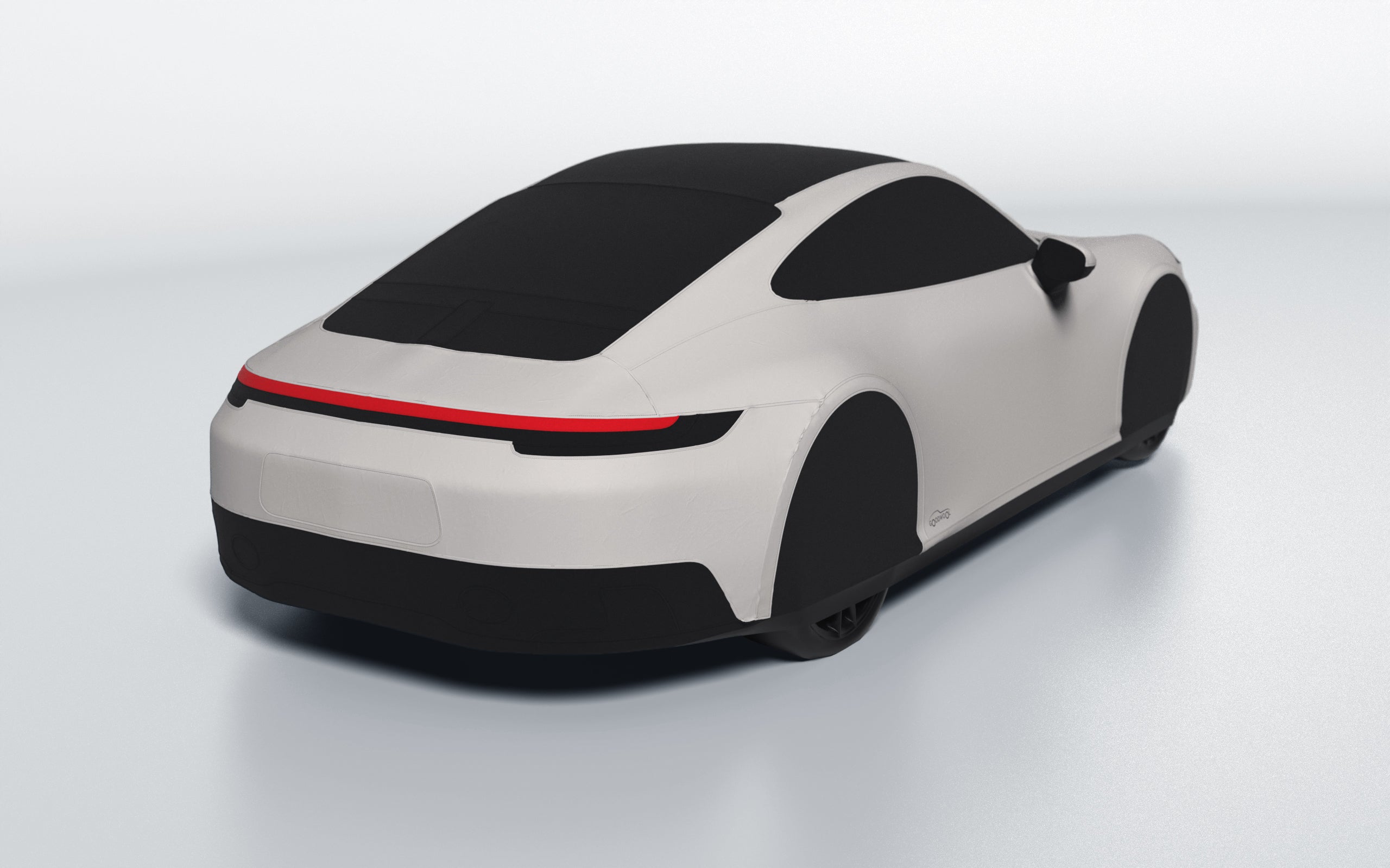 Goodwool tailor-made car cover for Porsche 911 (992.1) Carrera GTS — White 030