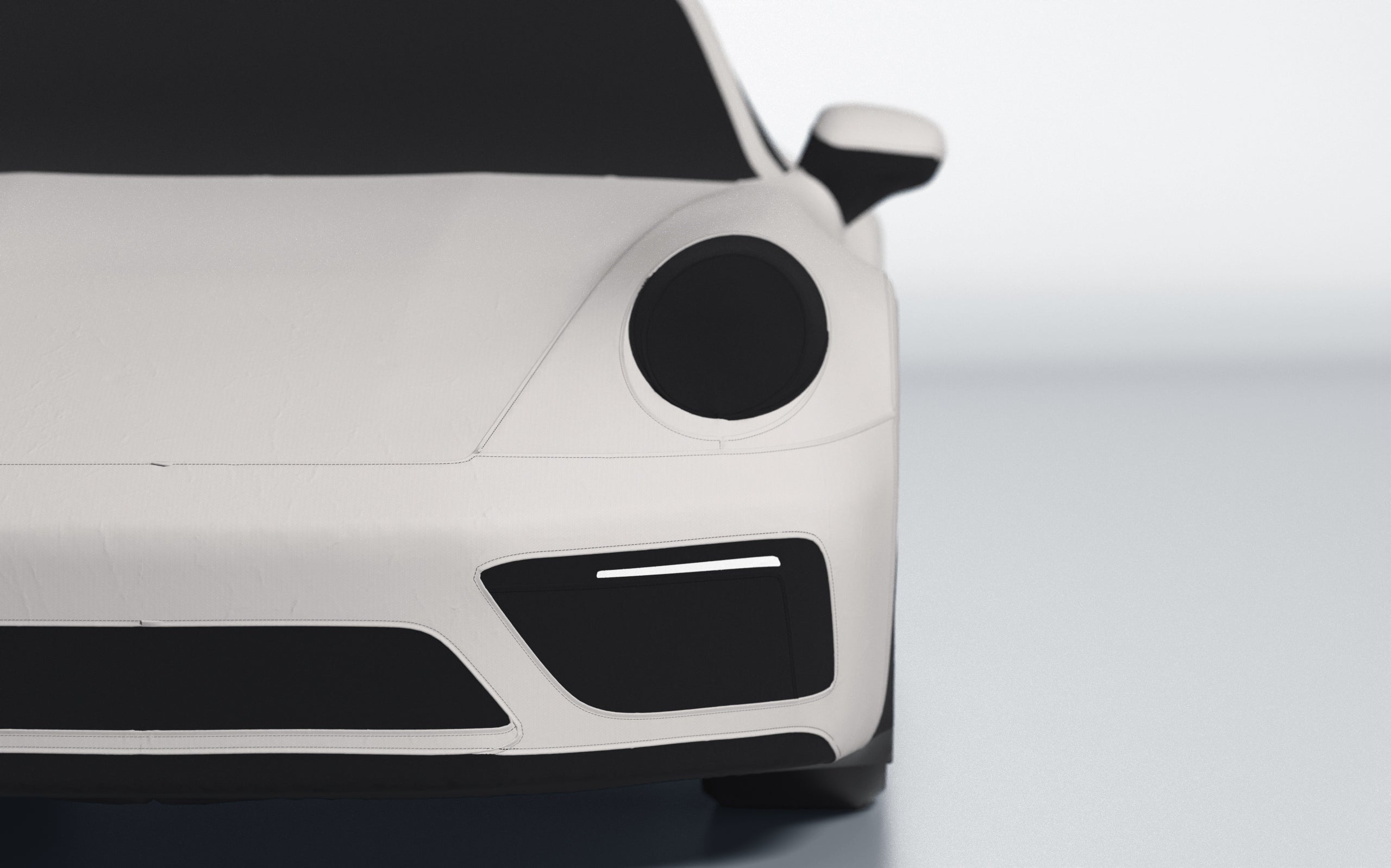 Goodwool tailor-made car cover for Porsche 911 (992.1) Carrera GTS — White 030