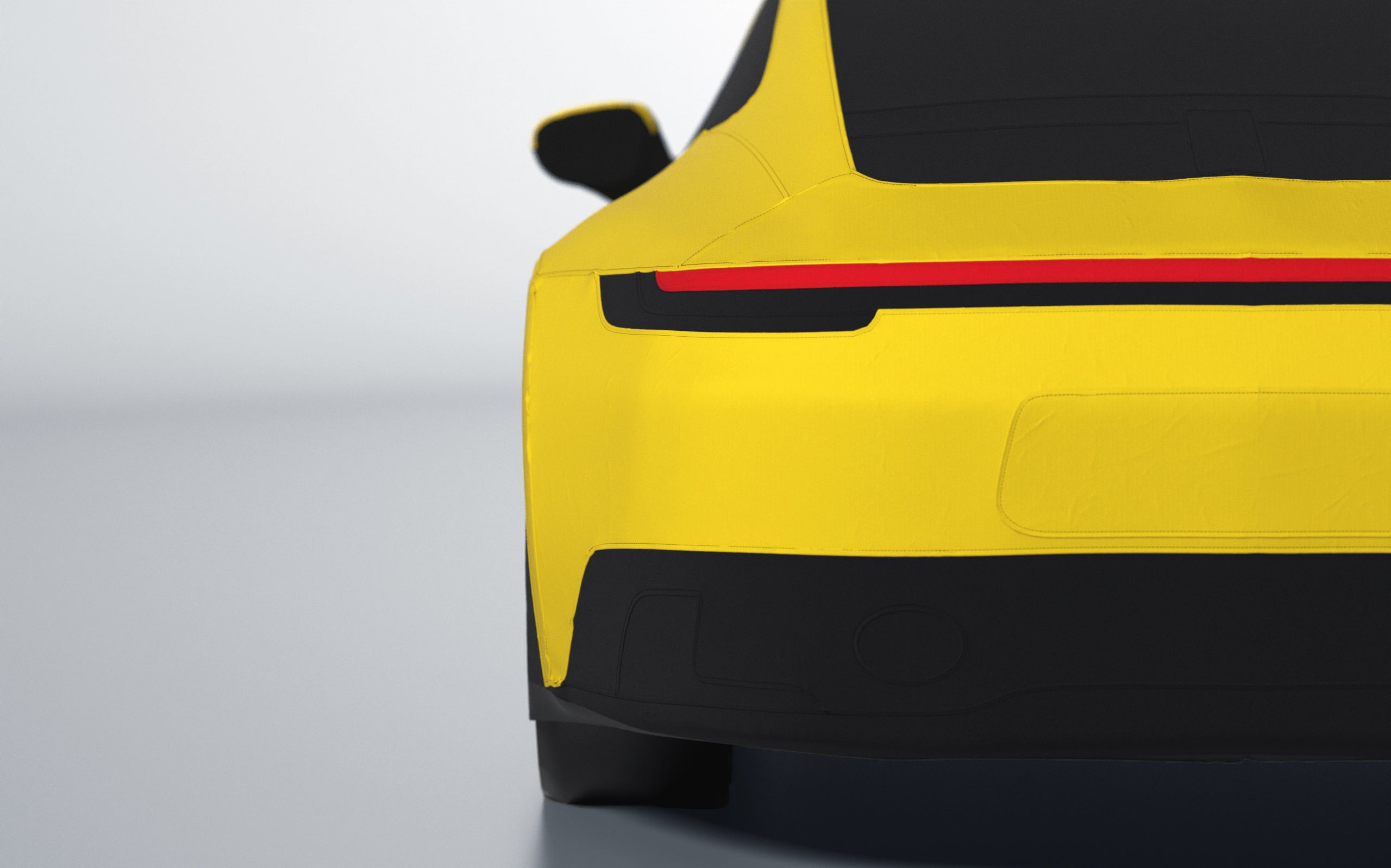 Goodwool tailor-made car cover for Porsche 911 (992.1) Carrera GTS — Yellow 340