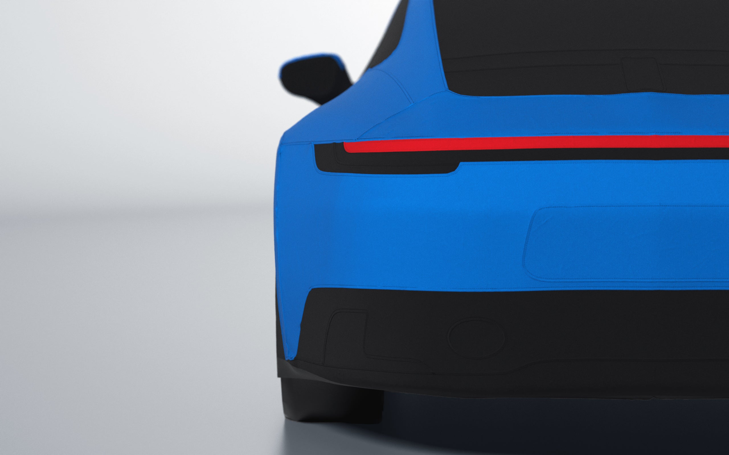 Goodwool tailor-made car cover for Porsche 911 (992.1) Carrera GTS — Blue 540