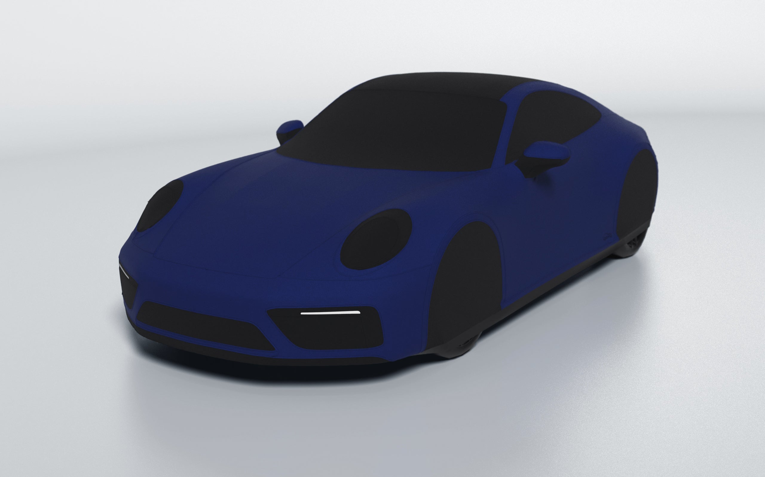 Goodwool tailor-made car cover for Porsche 911 (992.1) Carrera GTS — Blue 580