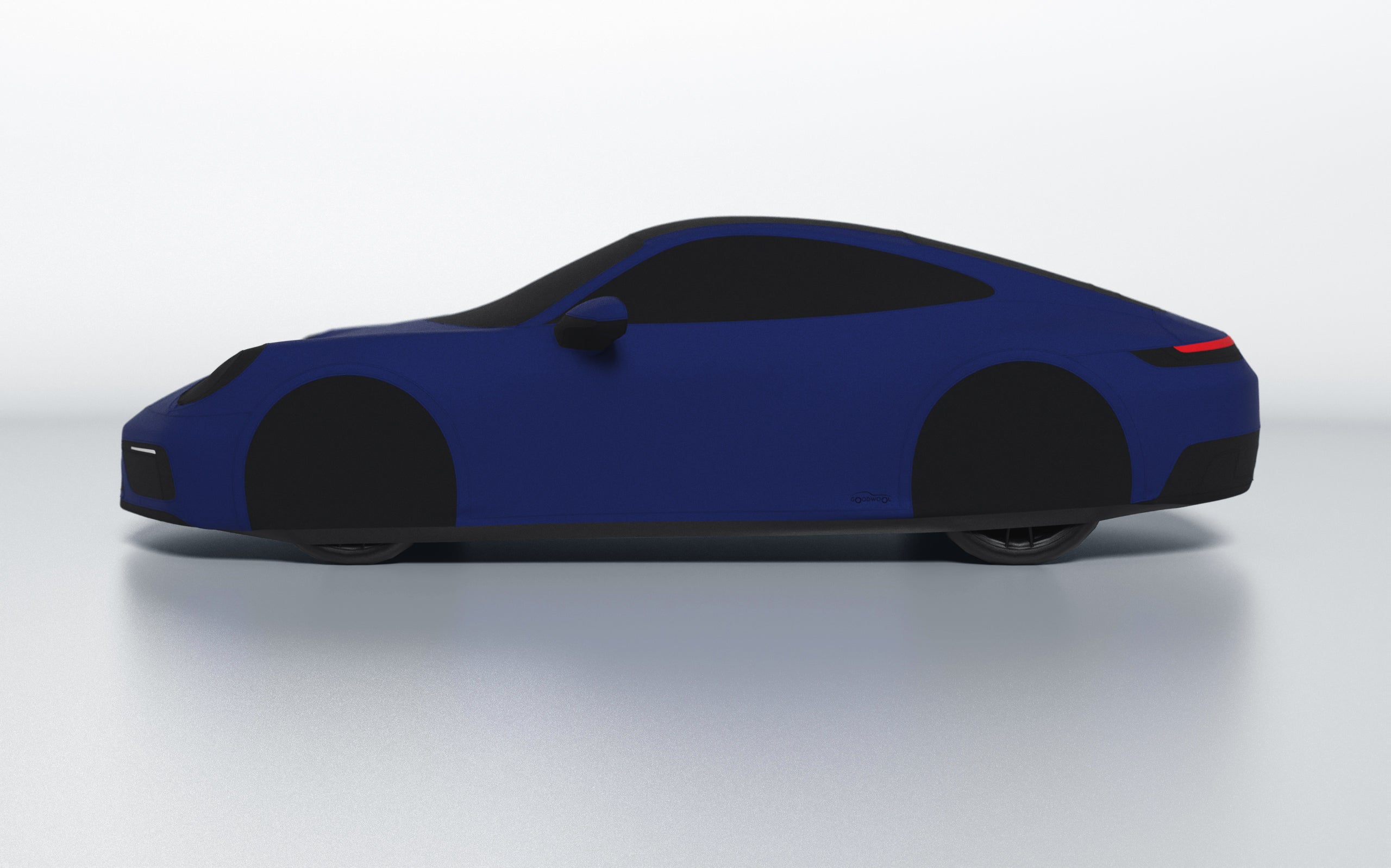 Goodwool tailor-made car cover for Porsche 911 (992.1) Carrera GTS — Blue 580