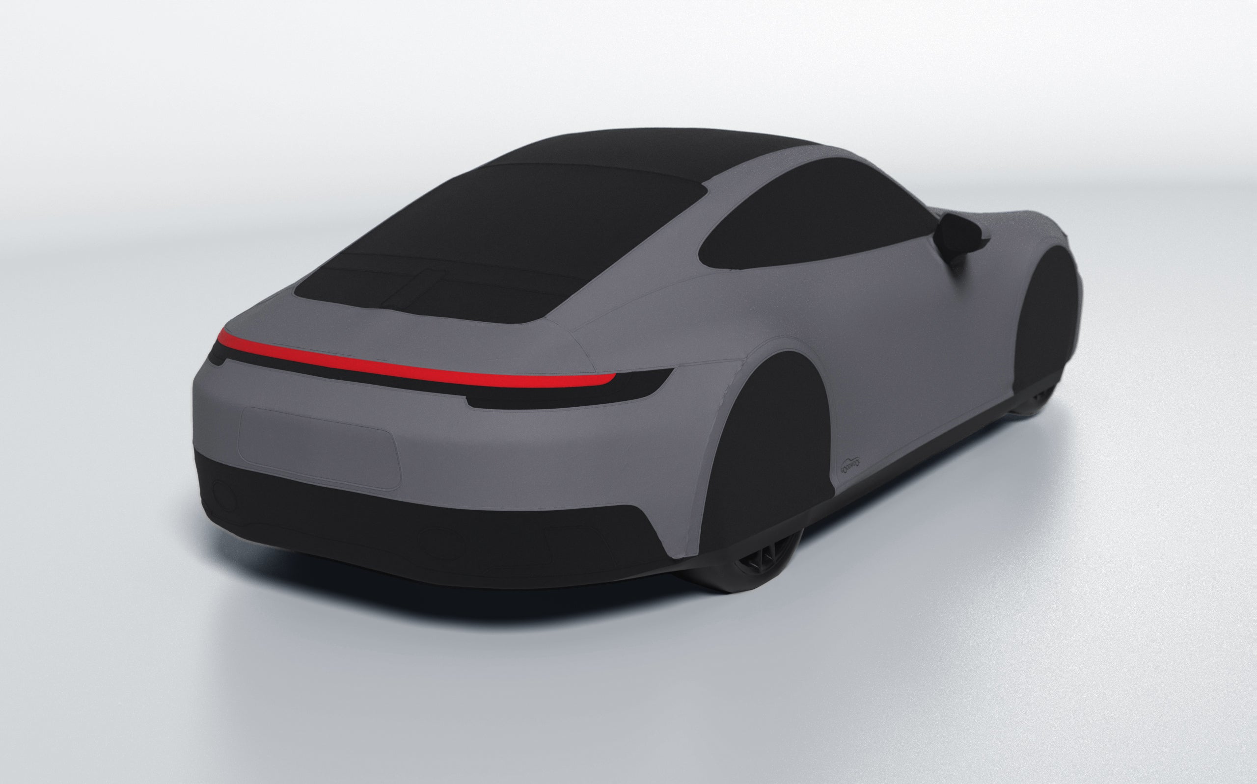 Goodwool tailor-made car cover for Porsche 911 (992.1) Carrera GTS — Grey 770