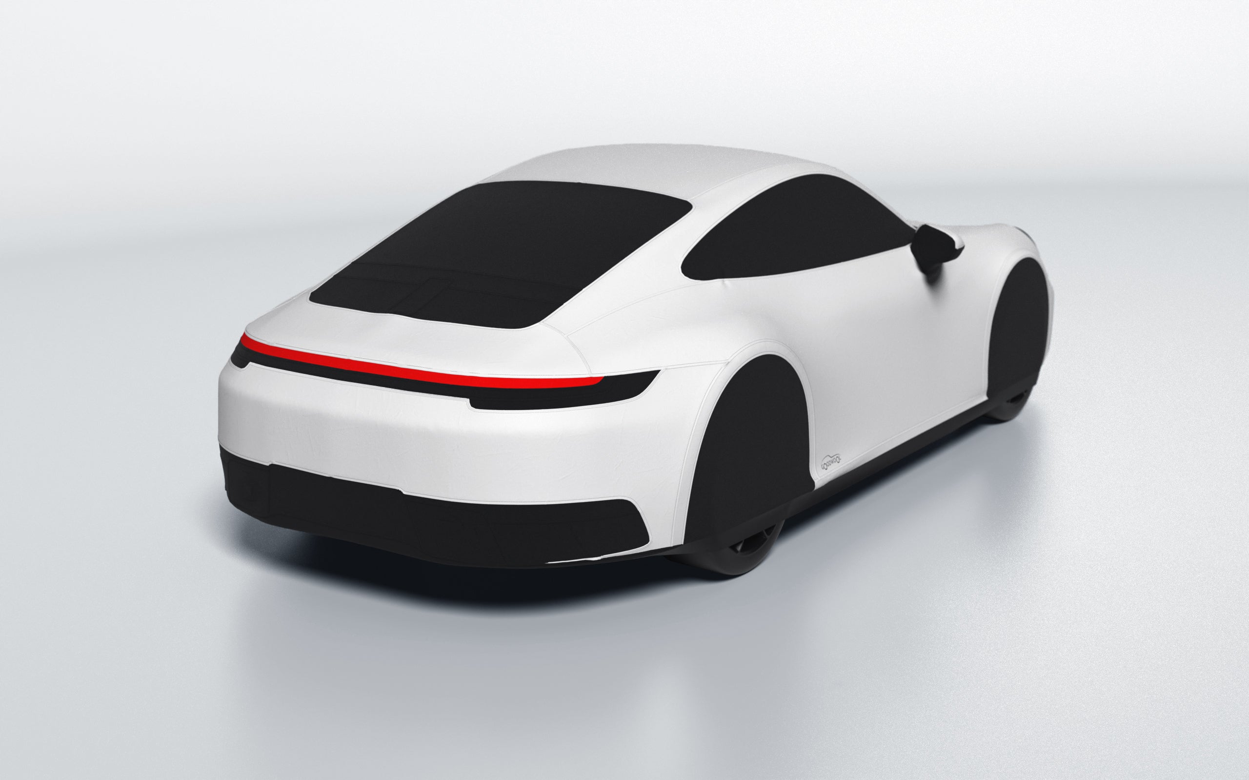 Goodwool tailor-made car cover for Porsche 911 (992.1) Carrera — White 010