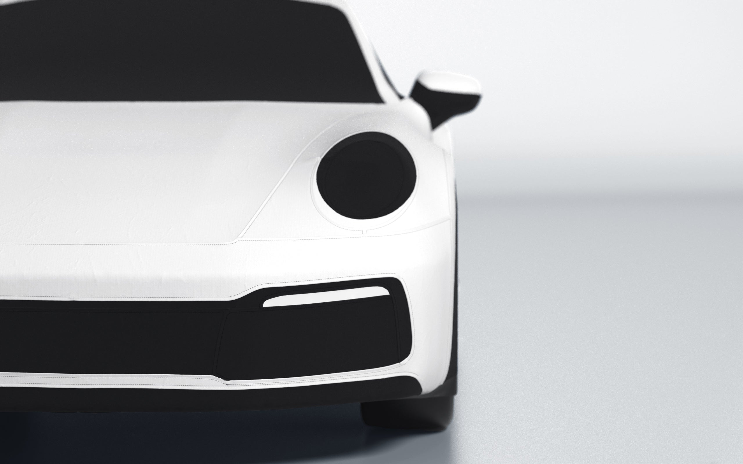 Goodwool tailor-made car cover for Porsche 911 (992.1) Carrera — White 010