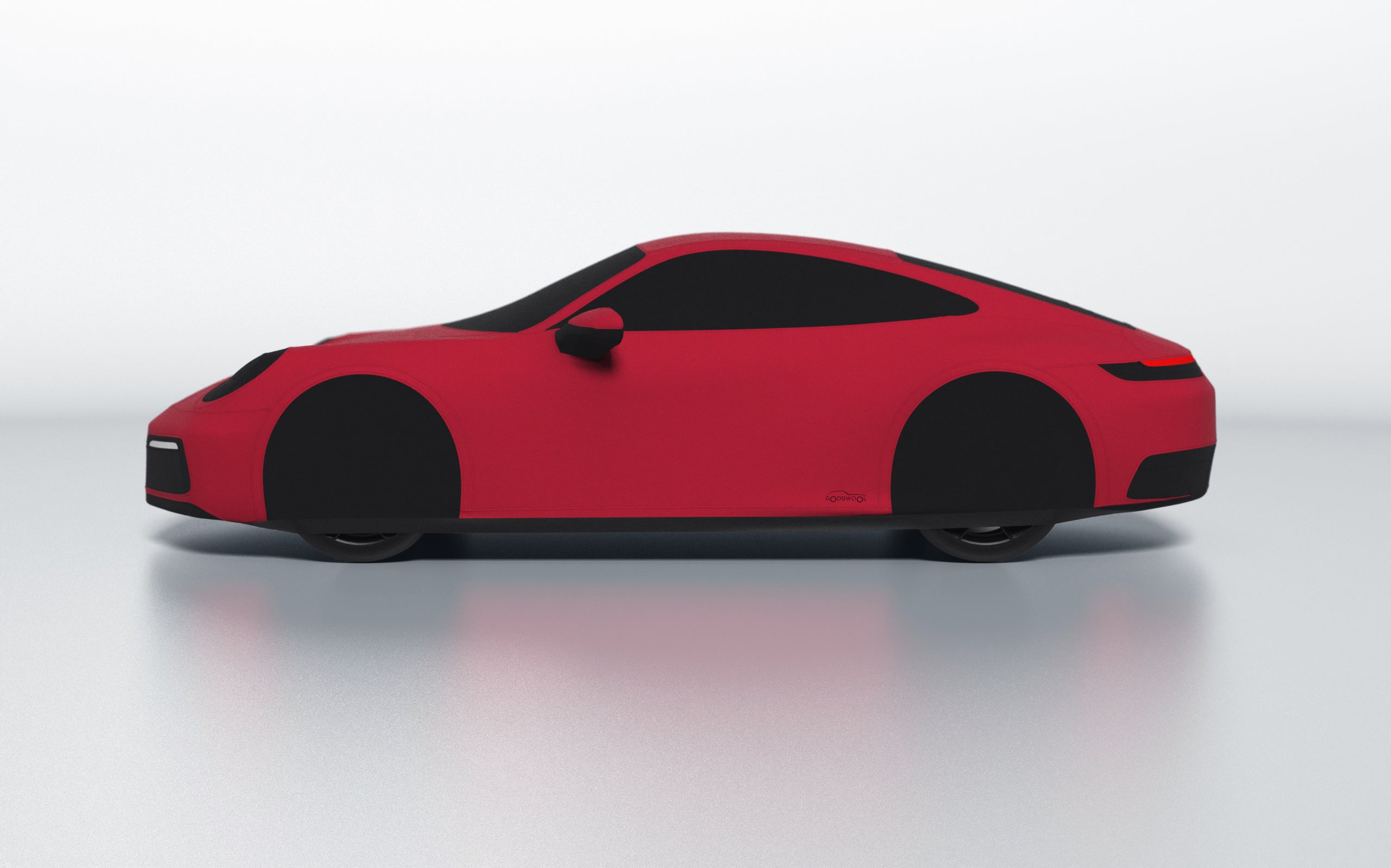 Goodwool tailor-made car cover for Porsche 911 (992.1) Carrera — Red 130