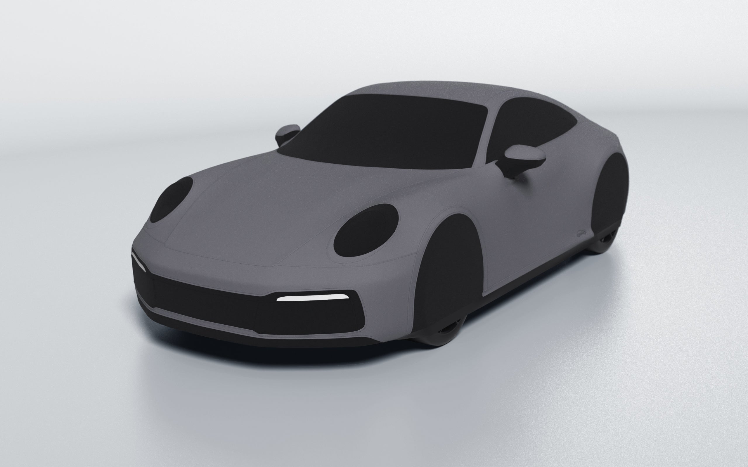 Goodwool tailor-made car cover for Porsche 911 (992.1) Carrera — Grey 770