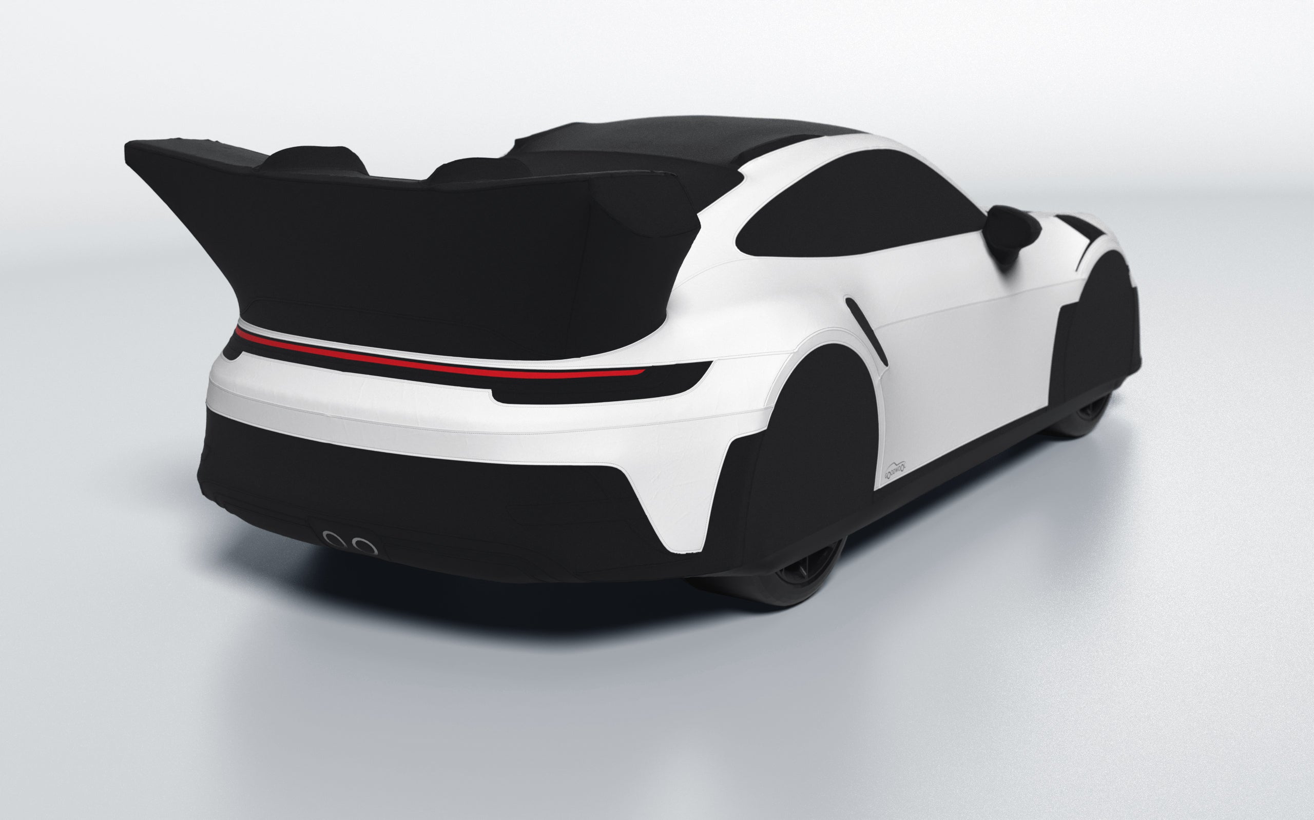 Goodwool tailor-made car cover for Porsche 911 (992.1) GT3 RS — White 010