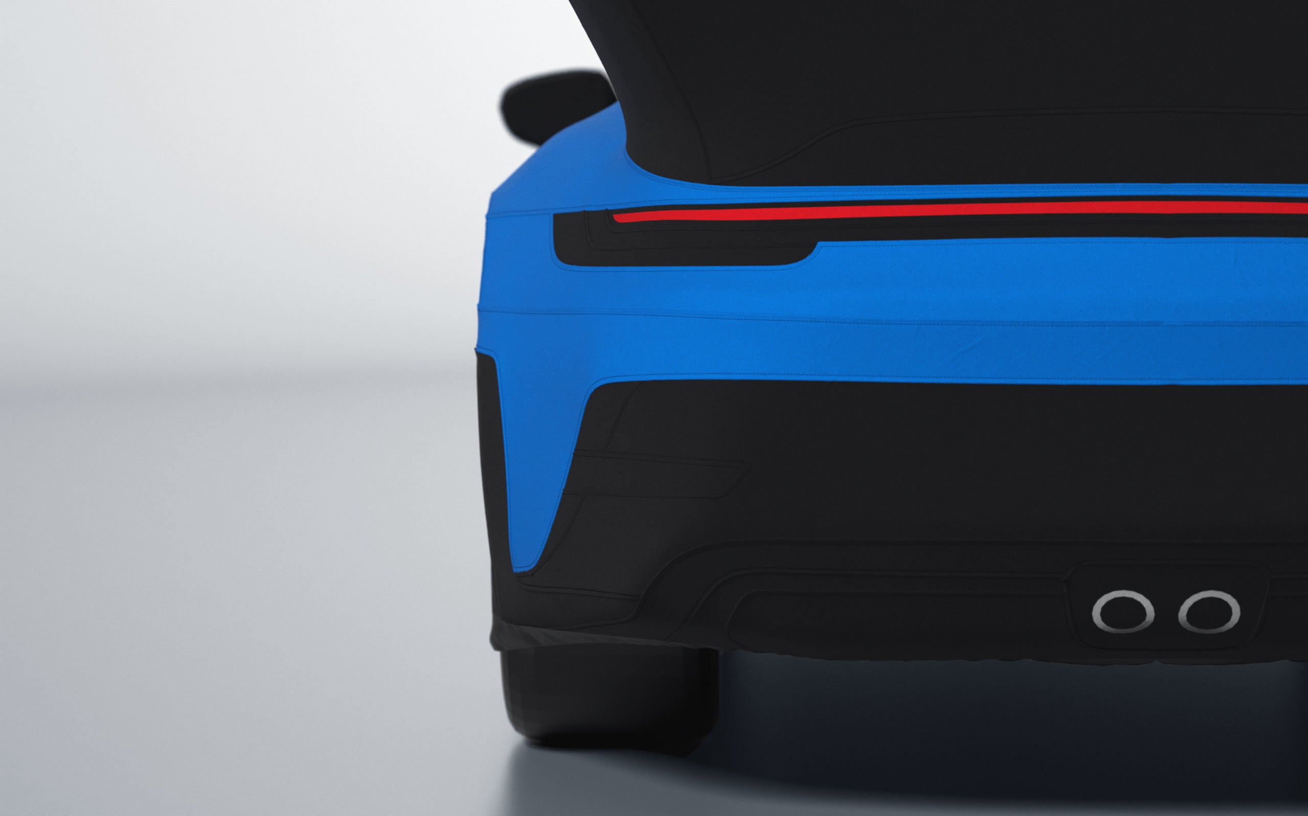Goodwool tailor-made car cover for Porsche 911 (992.1) GT3 RS — Blue 540