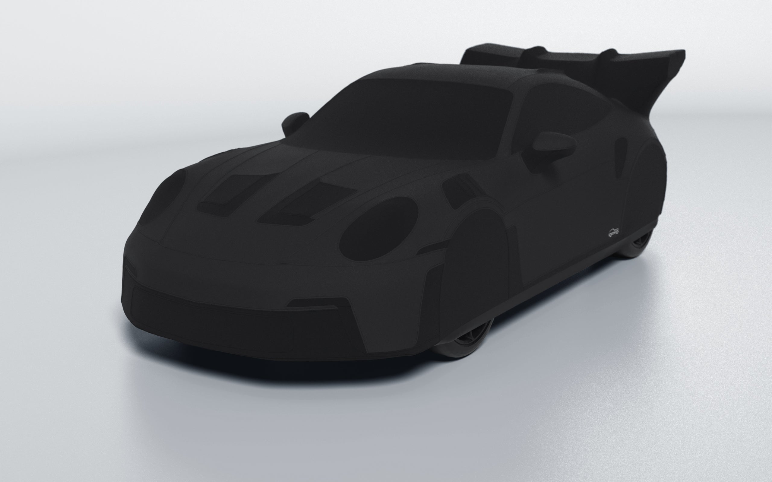 Goodwool tailor-made car cover for Porsche 911 (992.1) GT3 RS — Black 850