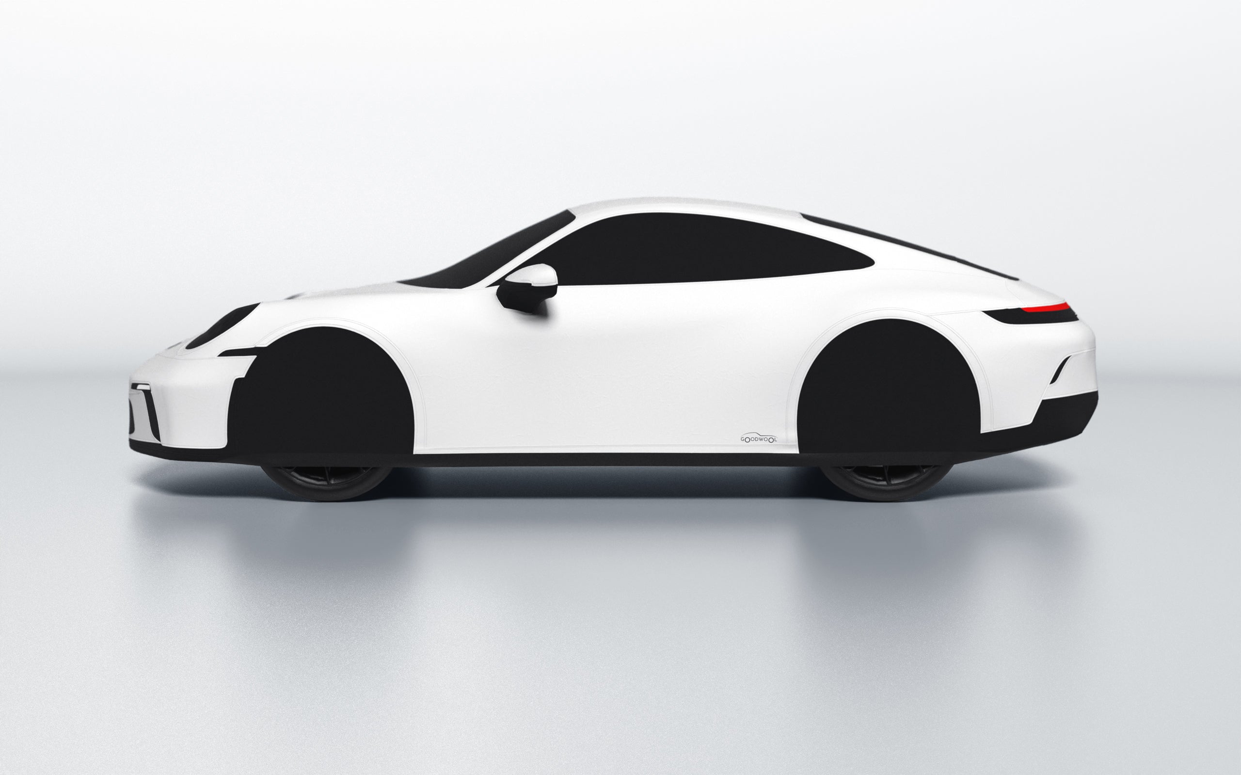 Goodwool tailor-made car cover for Porsche 911 (992.1) GT3 Touring — White 010