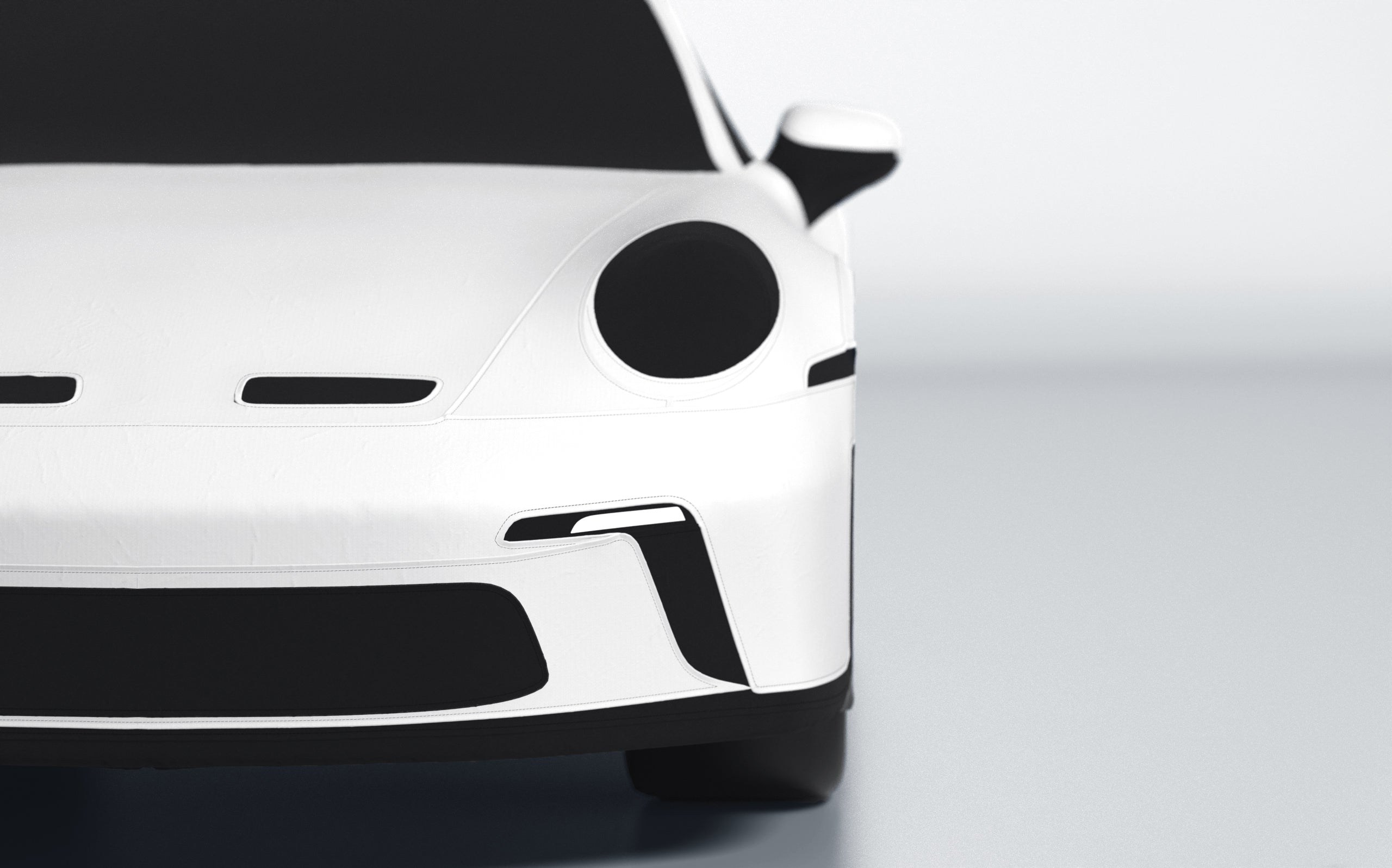 Goodwool tailor-made car cover for Porsche 911 (992.1) GT3 Touring — White 010