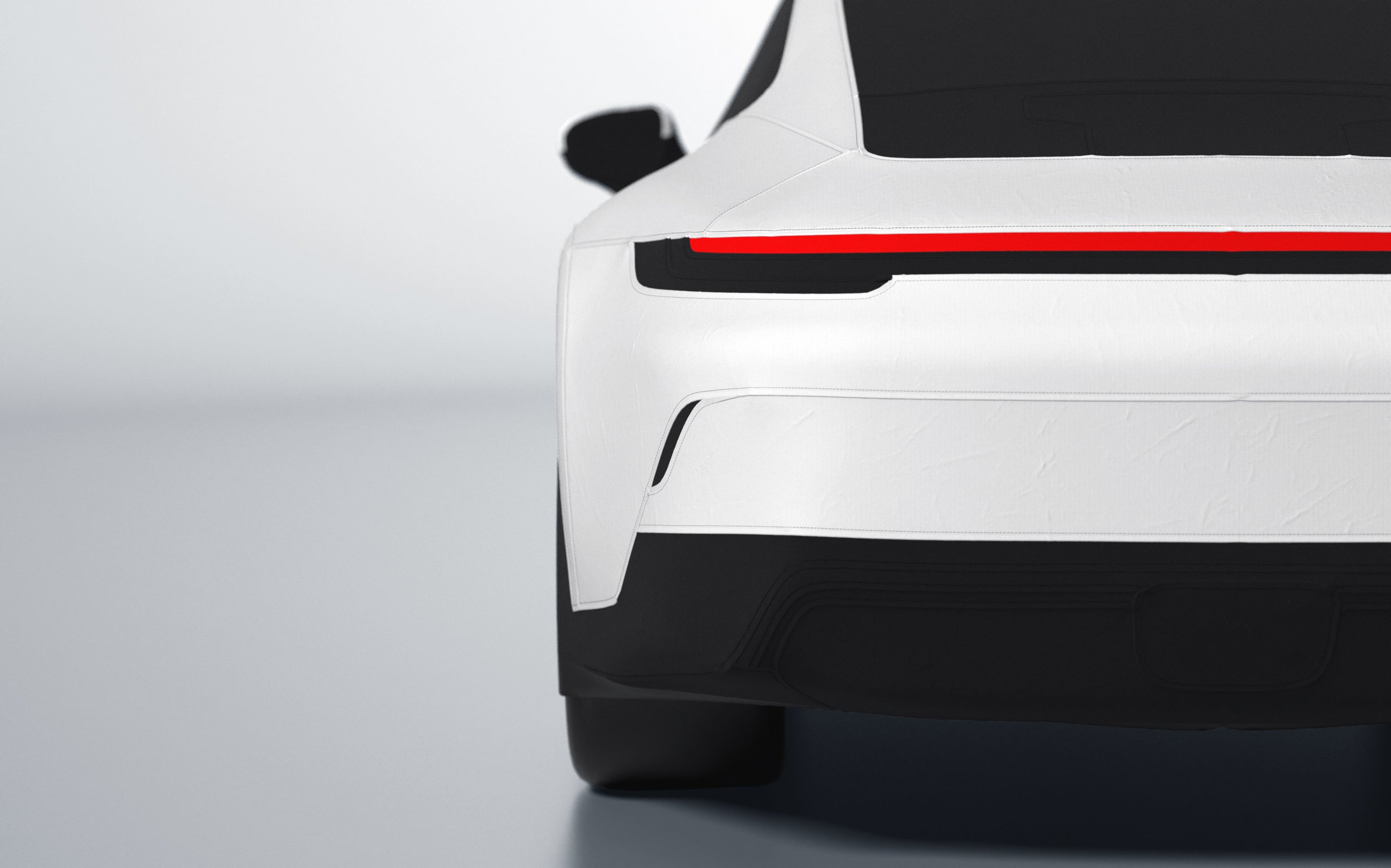 Goodwool tailor-made car cover for Porsche 911 (992.1) GT3 Touring — White 010