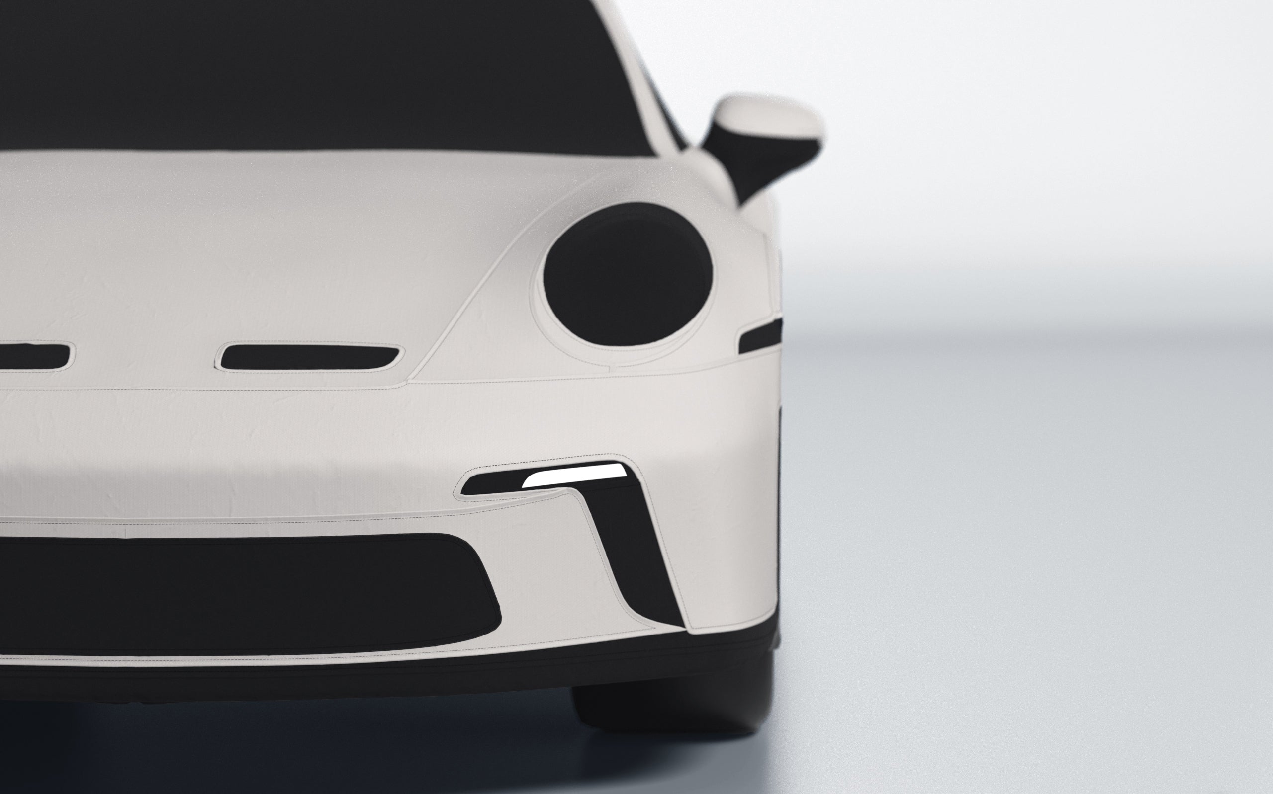 Goodwool tailor-made car cover for Porsche 911 (992.1) GT3 Touring — White 030