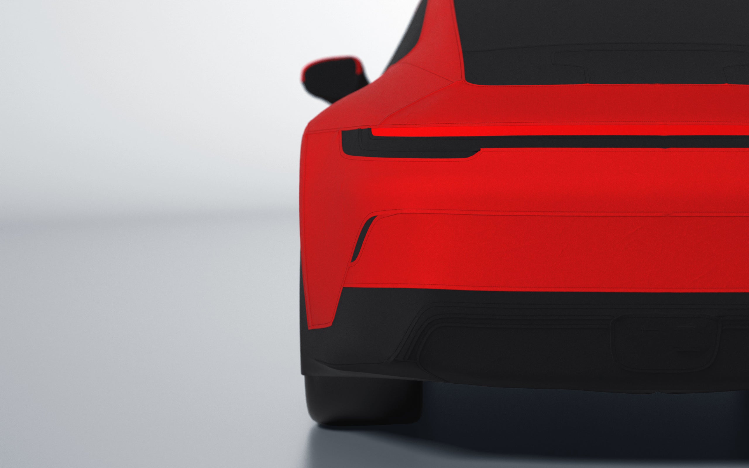 Goodwool tailor-made car cover for Porsche 911 (992.1) GT3 Touring — Red 150