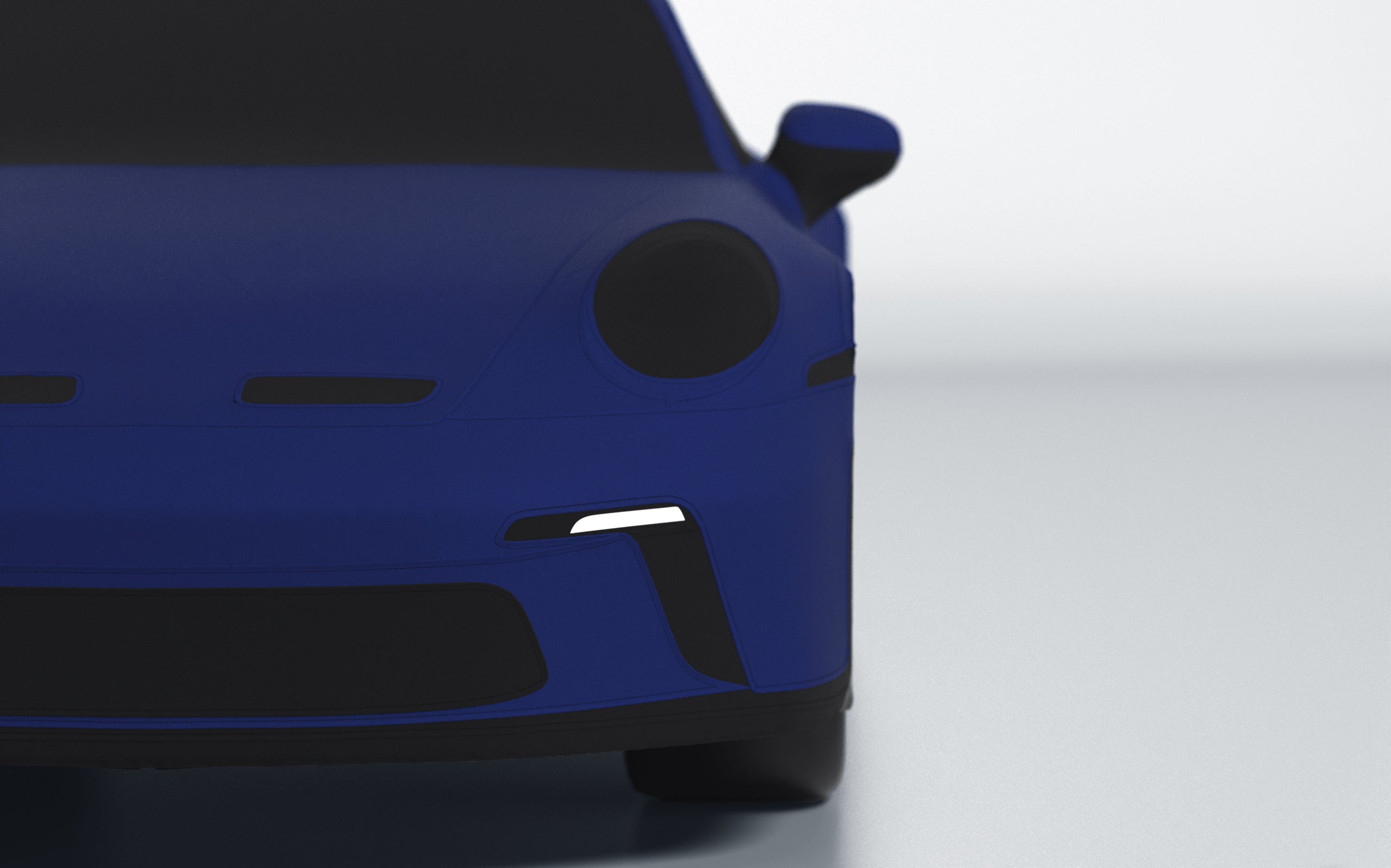 Goodwool tailor-made car cover for Porsche 911 (992.1) GT3 Touring — Blue 580