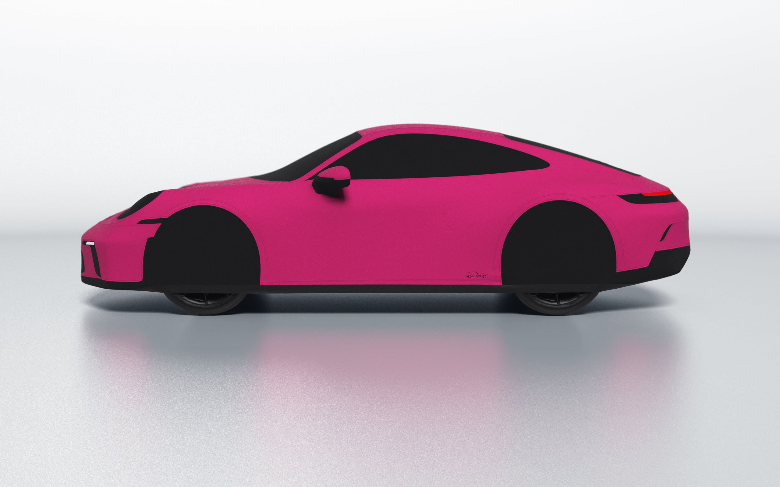 Goodwool tailor-made car cover for Porsche 911 (992.1) GT3 Touring — Purple 620