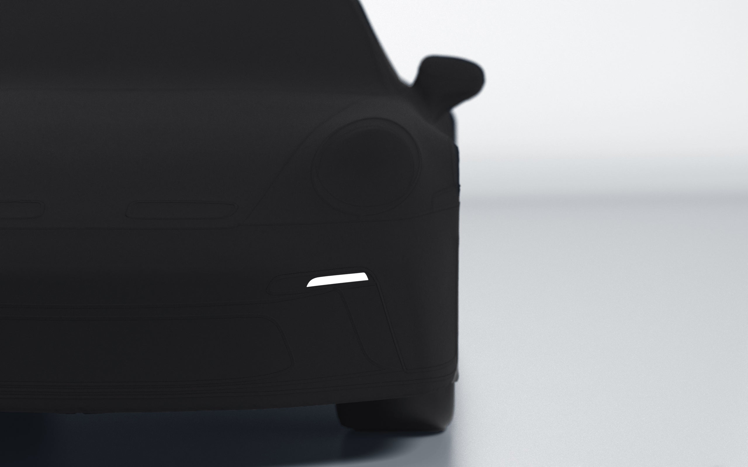 Goodwool tailor-made car cover for Porsche 911 (992.1) GT3 Touring — Black 890