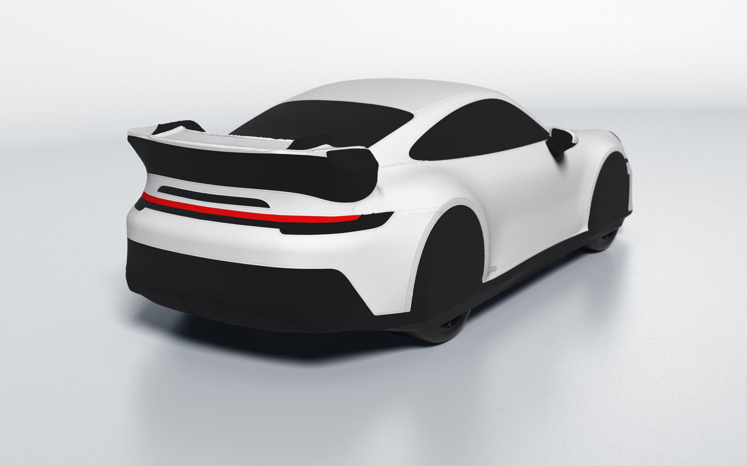 Goodwool tailor-made car cover for Porsche 911 (992.1) GT3 — White 010