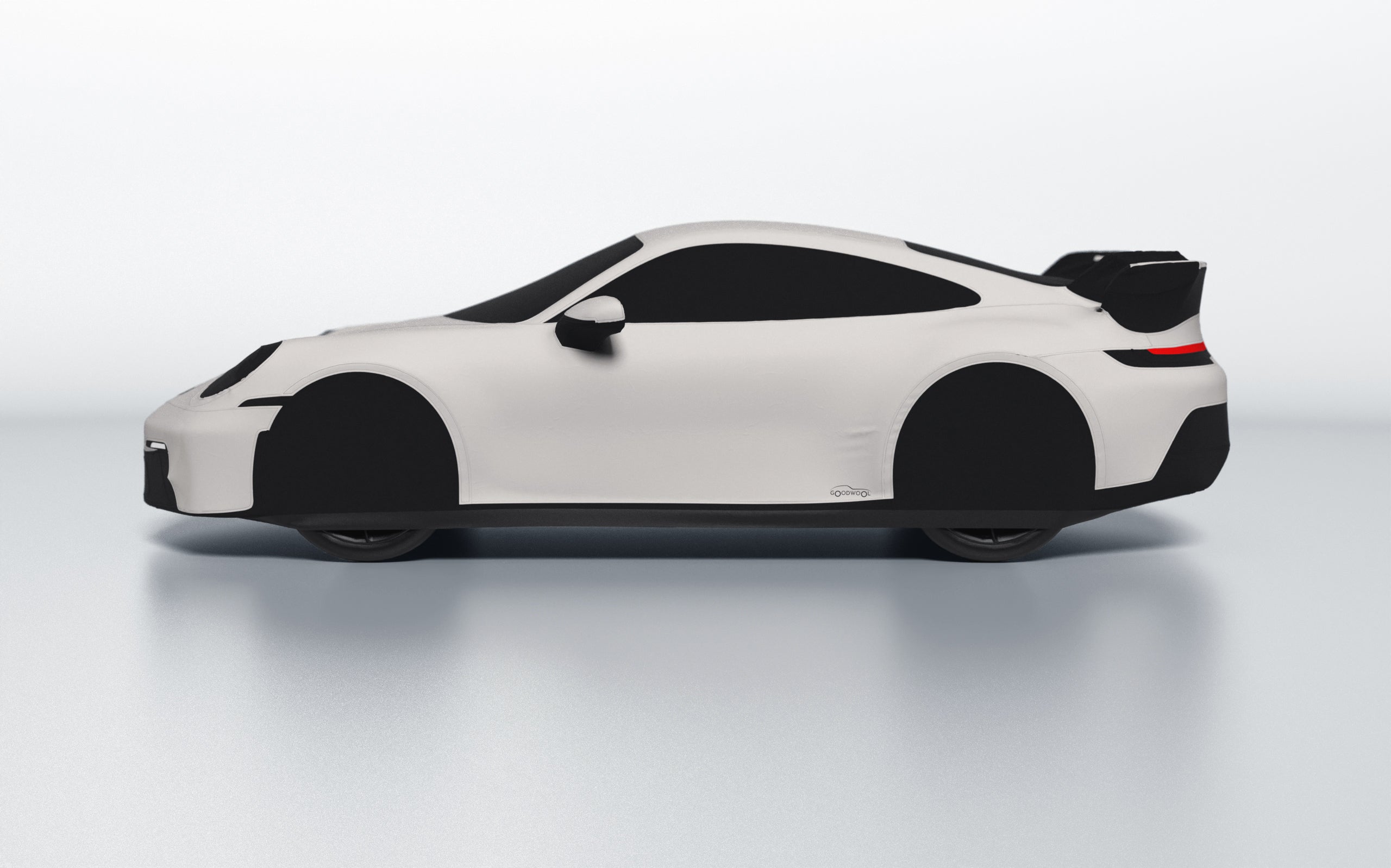 Goodwool tailor-made car cover for Porsche 911 (992.1) GT3 — White 030