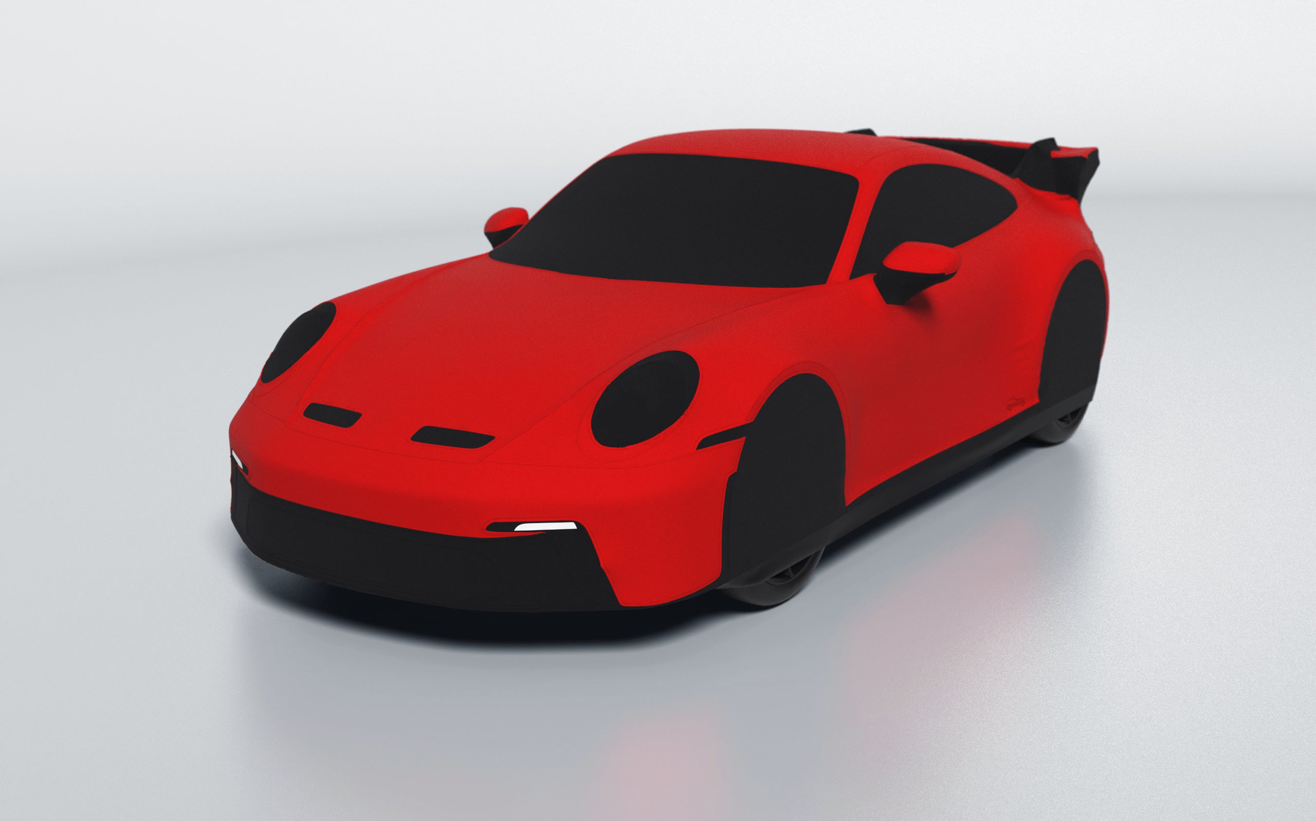 Goodwool tailor-made car cover for Porsche 911 (992.1) GT3 — Red 150