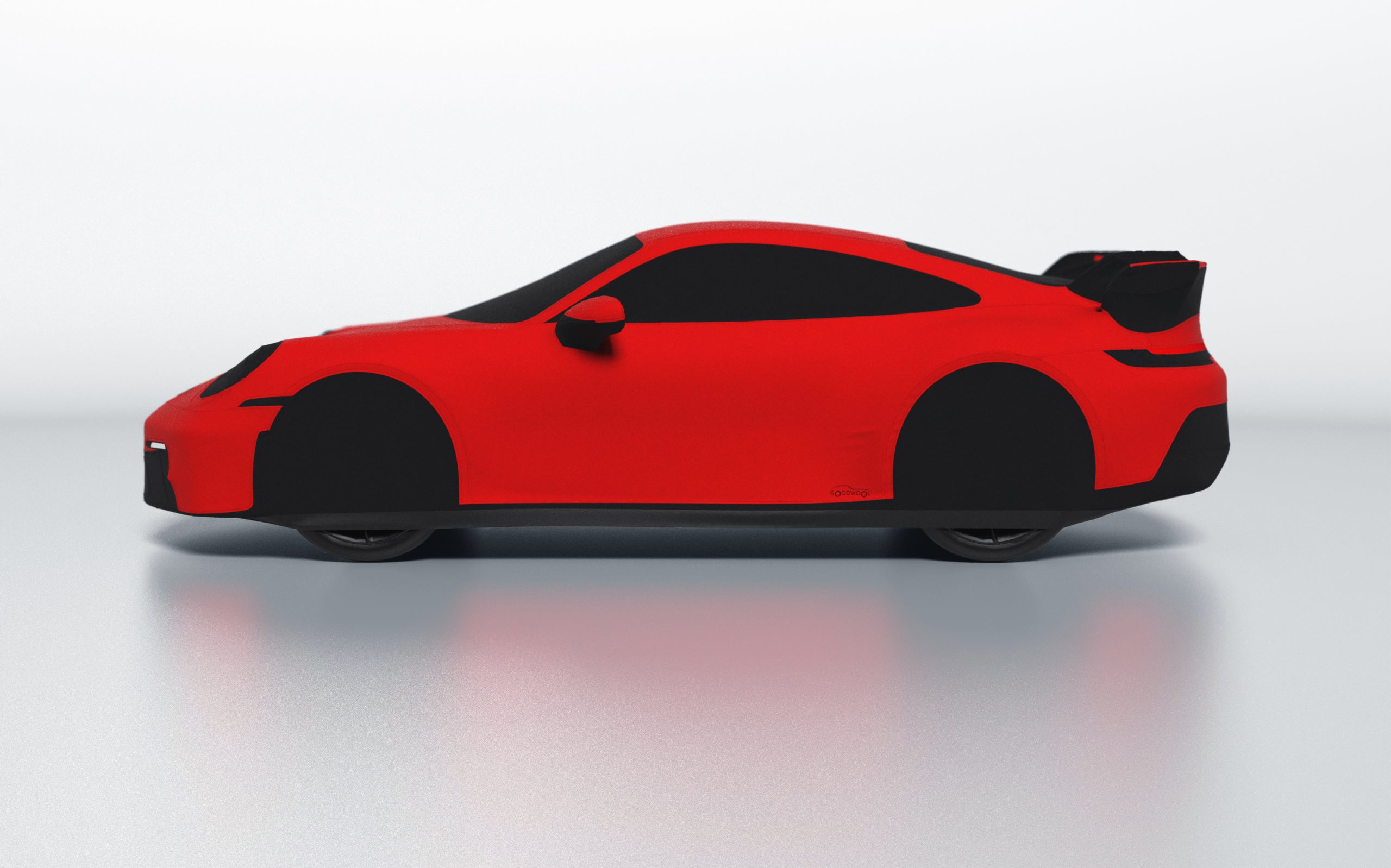 Goodwool tailor-made car cover for Porsche 911 (992.1) GT3 — Red 150