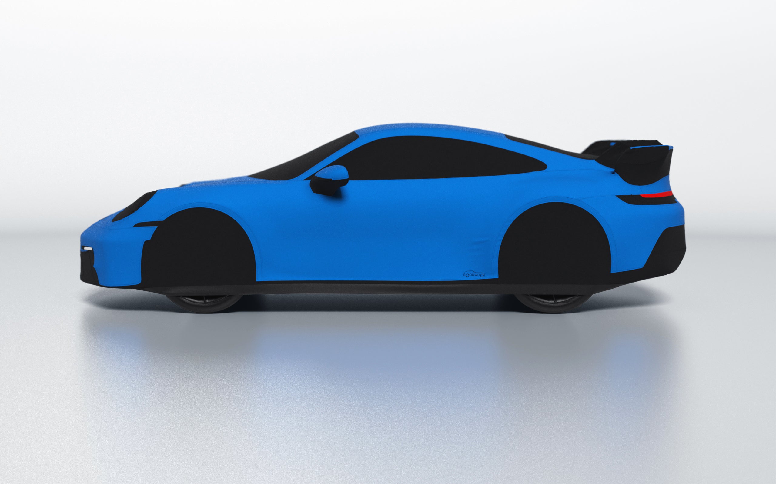 Goodwool tailor-made car cover for Porsche 911 (992.1) GT3 — Blue 540