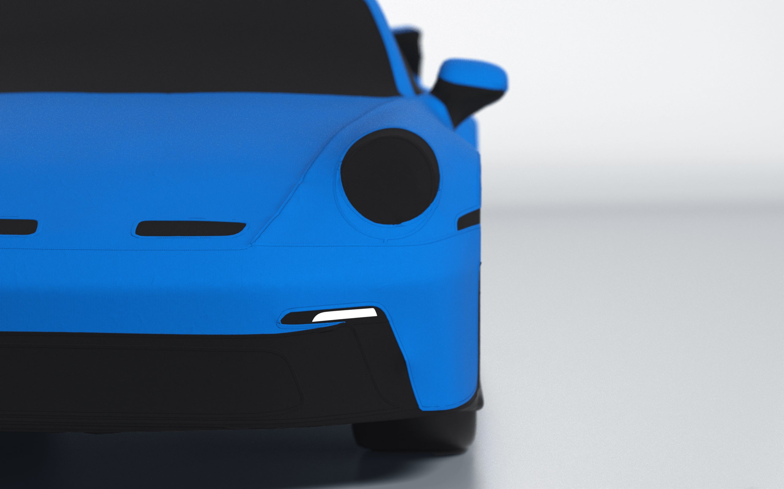 Goodwool tailor-made car cover for Porsche 911 (992.1) GT3 — Blue 540