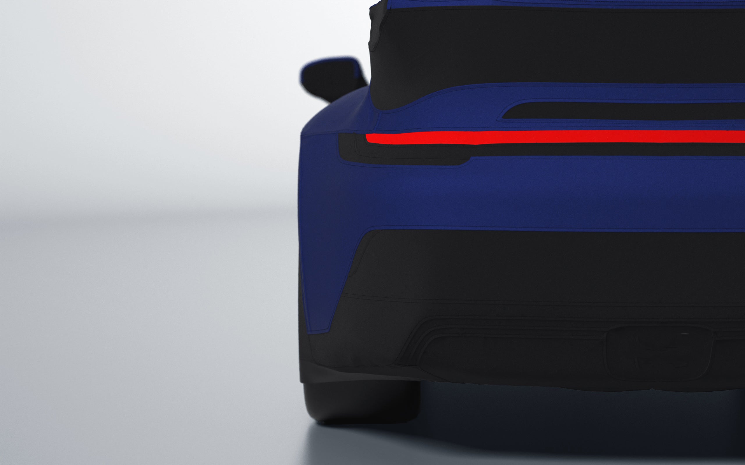 Goodwool tailor-made car cover for Porsche 911 (992.1) GT3 — Blue 590