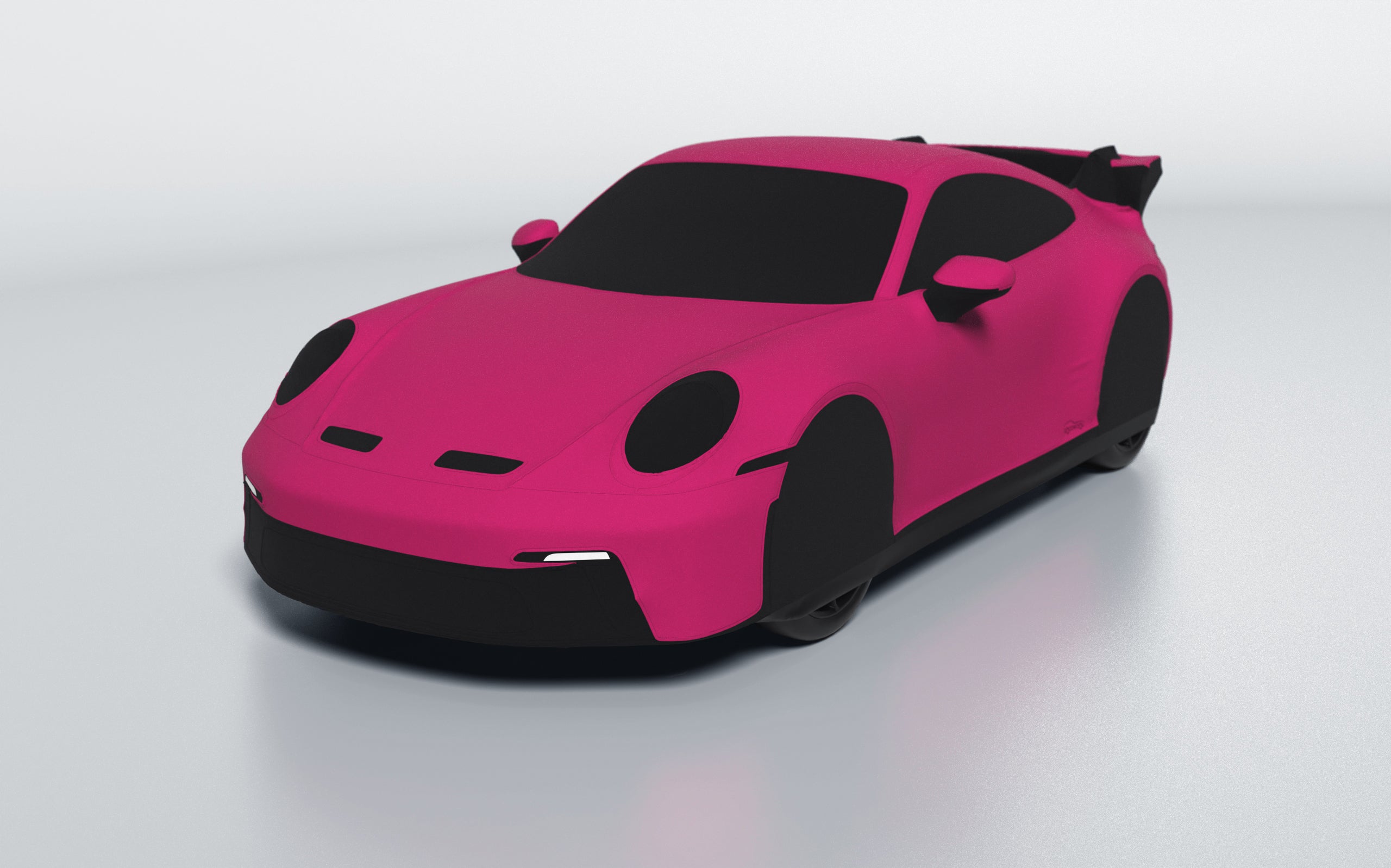 Goodwool tailor-made car cover for Porsche 911 (992.1) GT3 — Purple 620