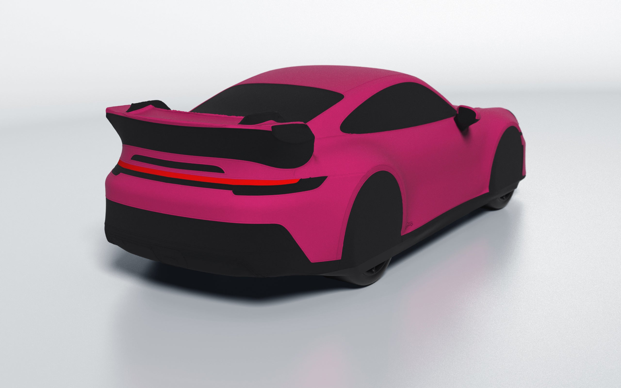 Goodwool tailor-made car cover for Porsche 911 (992.1) GT3 — Purple 620