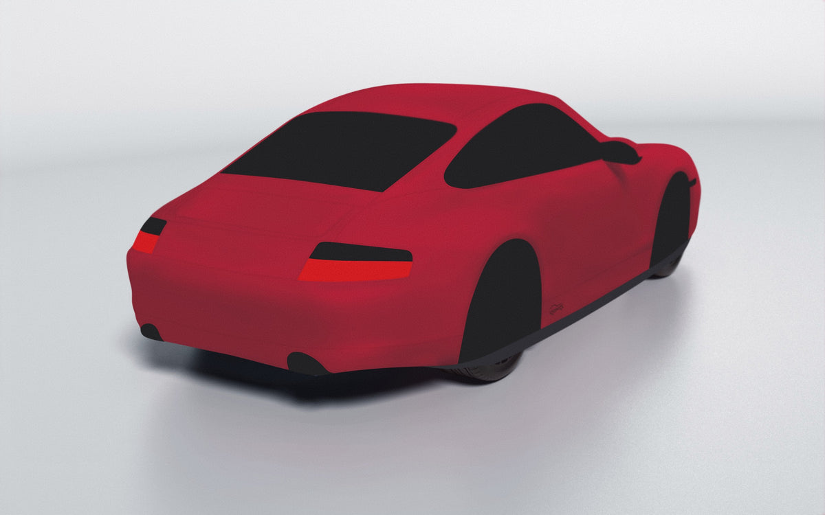 Goodwool tailor-made car cover for Porsche 911 (996.1) Carrera 4 — Red 130