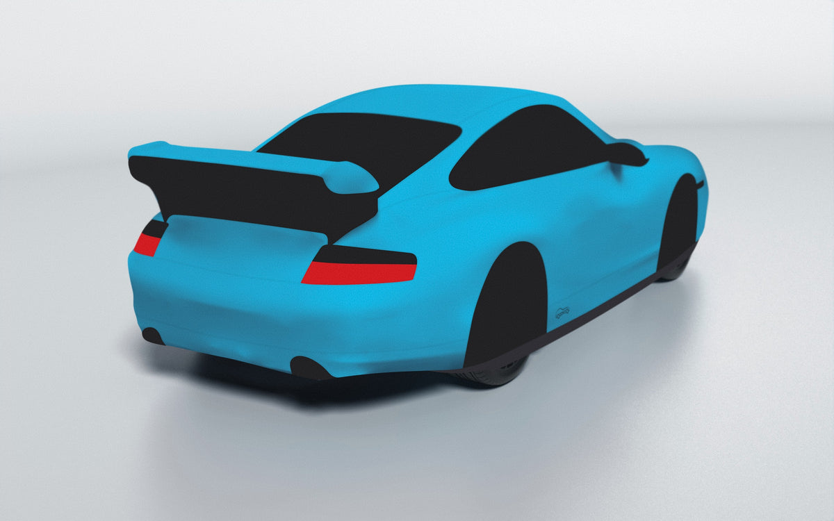 Goodwool tailor-made car cover for Porsche 911 (996.2) GT3 RS — Blue 525
