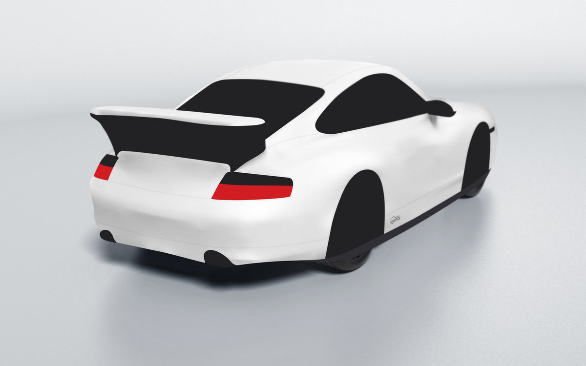 Goodwool tailor-made car cover for Porsche 911 (996.2) GT3 — White 010