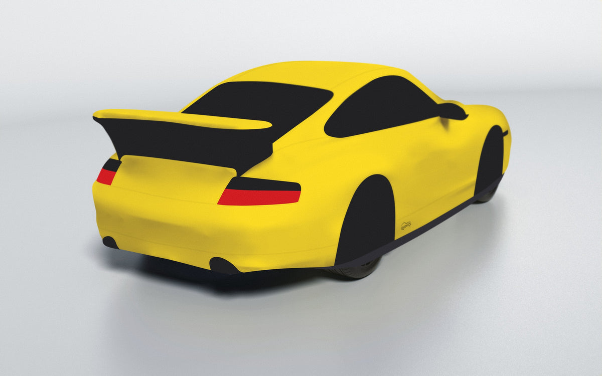 Goodwool tailor-made car cover for Porsche 911 (996.2) GT3 — Yellow 340