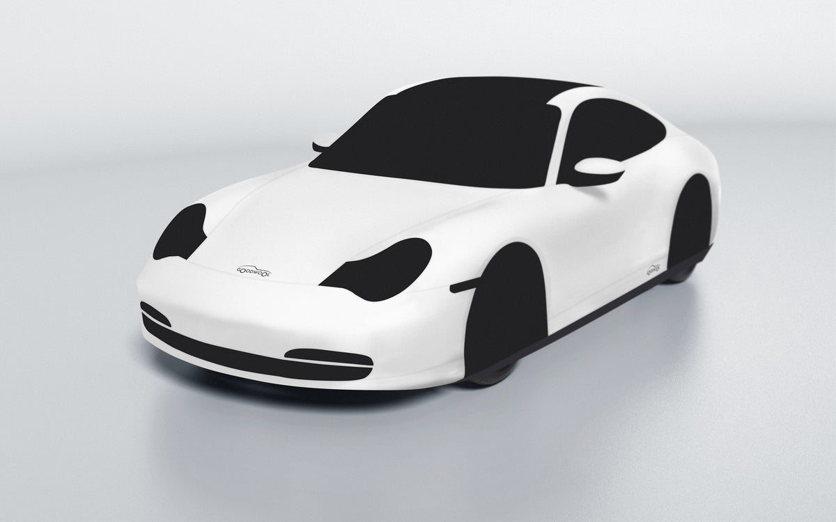 Goodwool tailor-made car cover for Porsche 911 (996.2) Targa — White 010