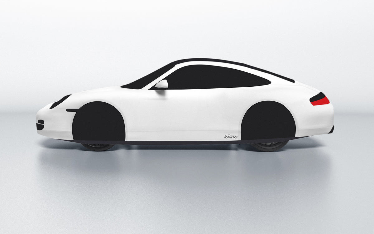 Goodwool tailor-made car cover for Porsche 911 (996.2) Targa — White 010