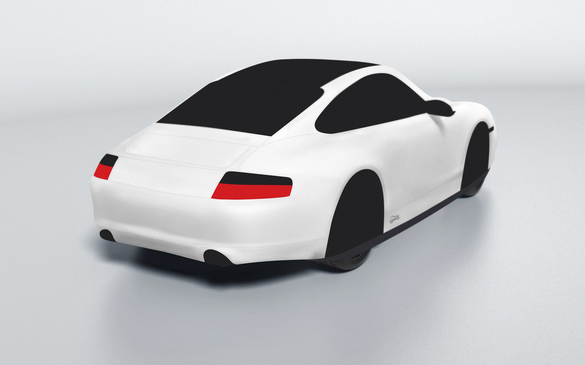 Goodwool tailor-made car cover for Porsche 911 (996.2) Targa — White 010