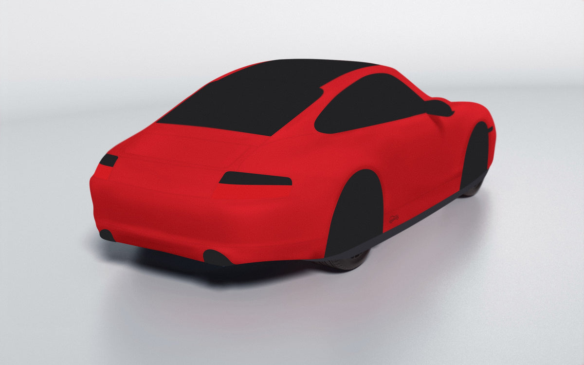 Goodwool tailor-made car cover for Porsche 911 (996.2) Targa — Red 150
