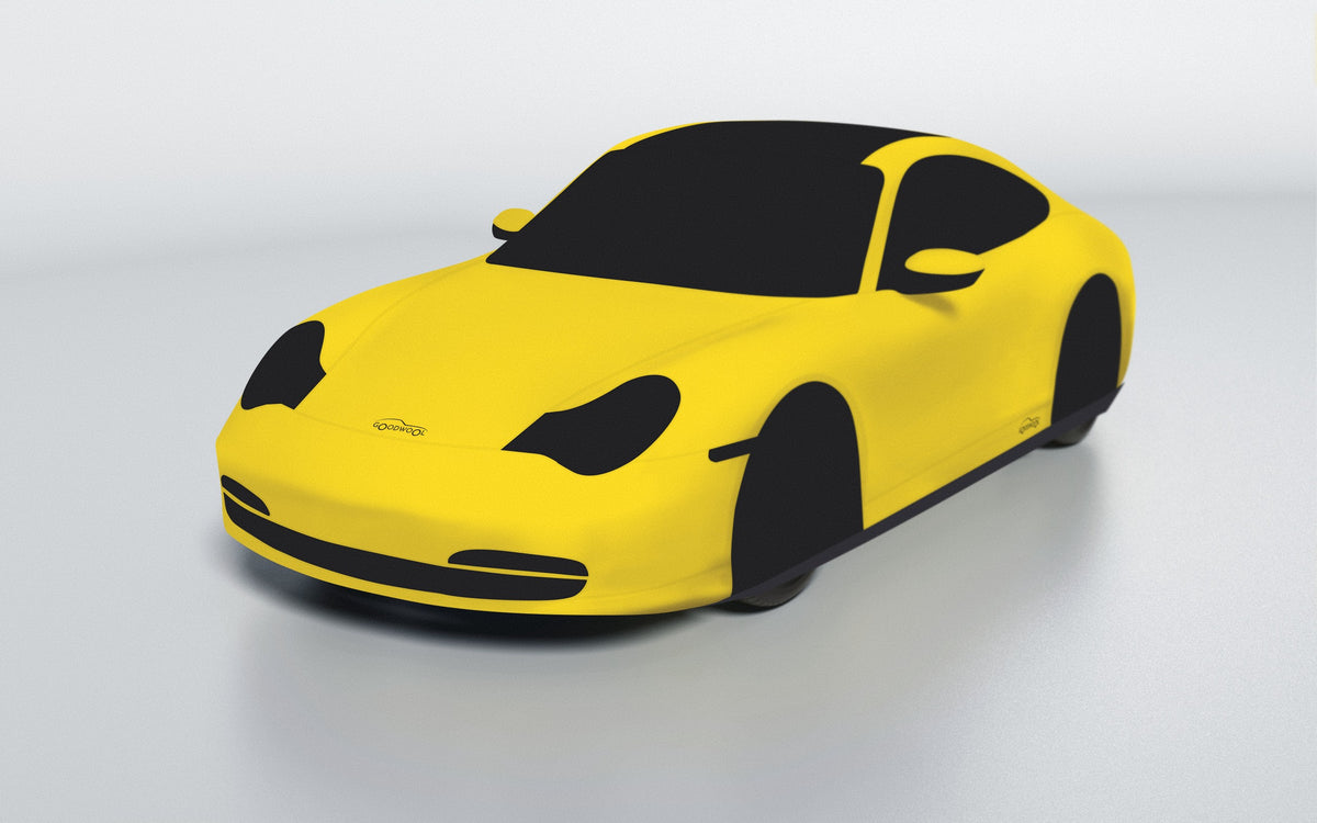Goodwool tailor-made car cover for Porsche 911 (996.2) Targa — Yellow 340