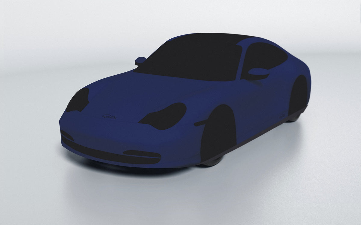 Goodwool tailor-made car cover for Porsche 911 (996.2) Targa — Blue 565