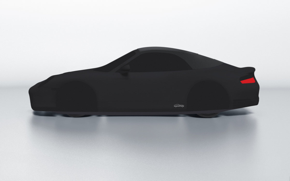 Goodwool tailor-made car cover for Porsche 911 (996.2) Turbo S Cabriolet — Black 850