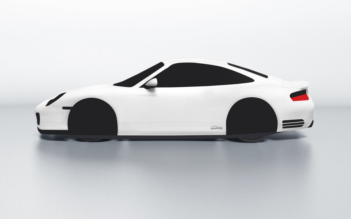 Goodwool tailor-made car cover for Porsche 911 (996.2) Turbo — White 010